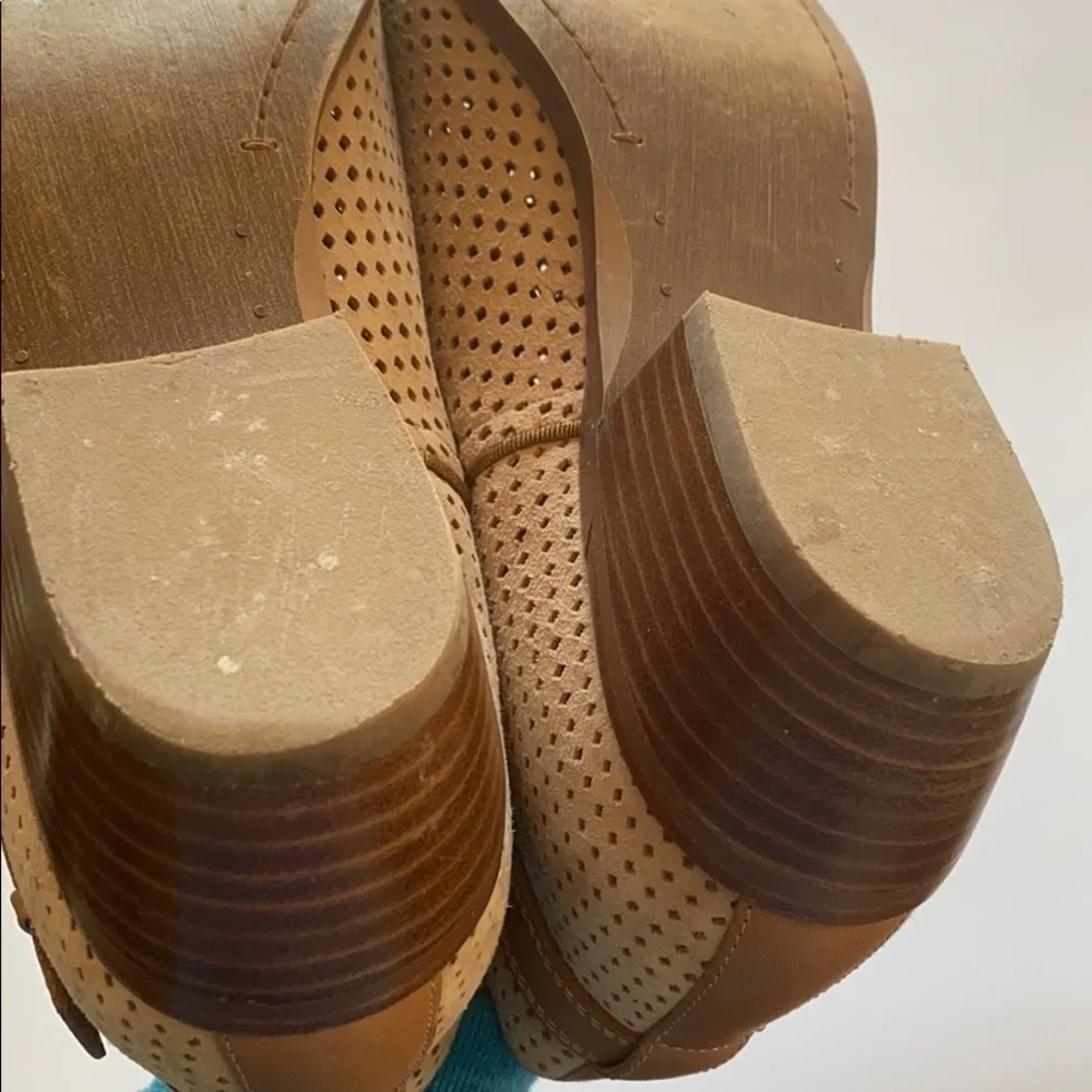 Sam Edelman booties tan holes side buckle suede 9.5